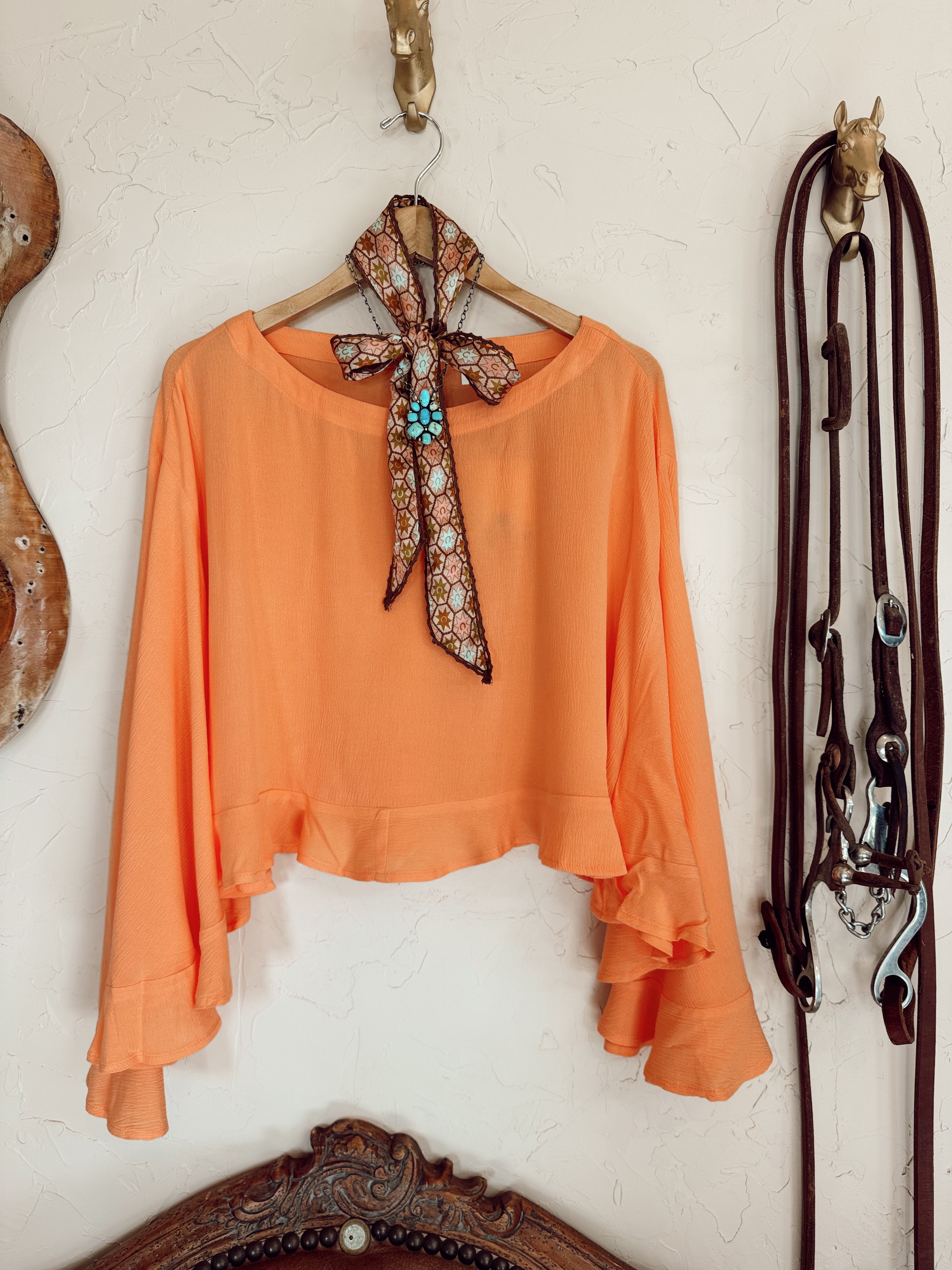 The Orlando Ruffle Sleeve Top