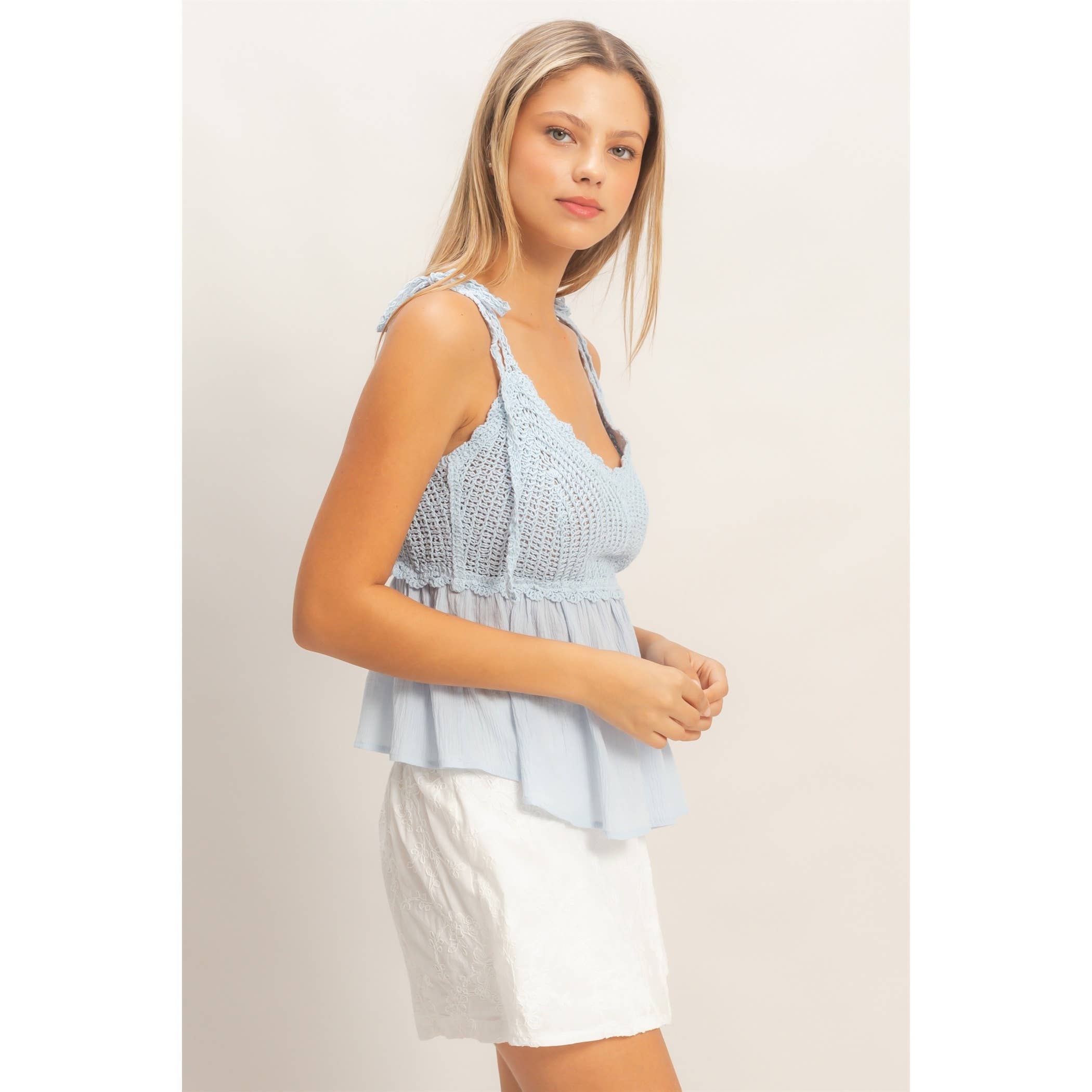 Sun + Salt Peplum Top